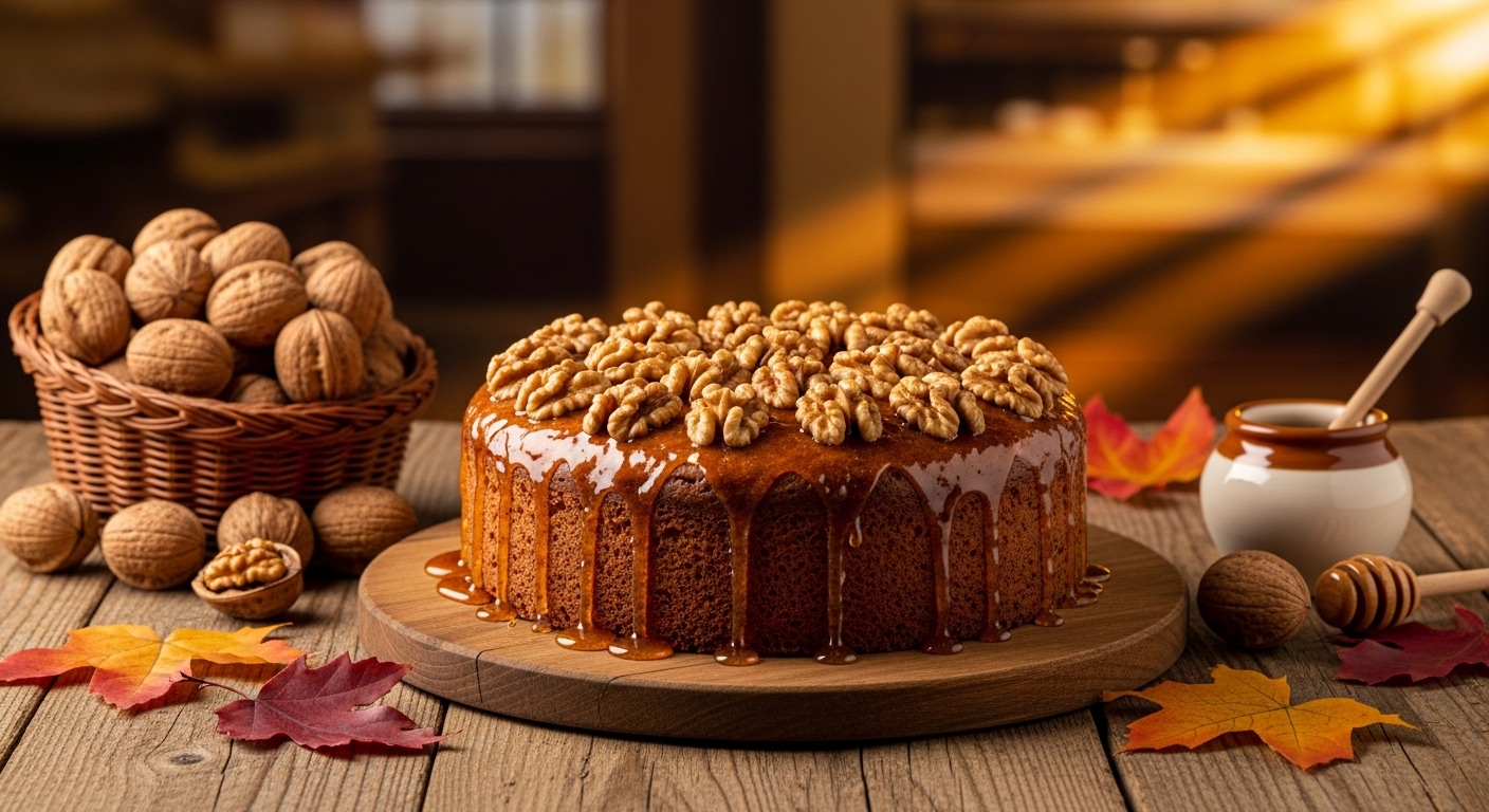 Torta alle Noci e Miele: Il Dolce Autunnale del Pasticcere Veronese