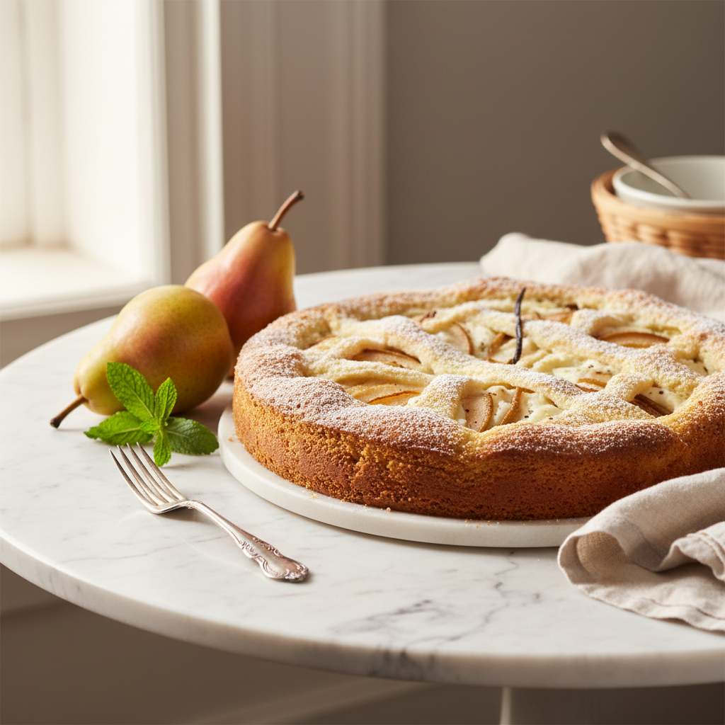 Torta di Ricotta e Pere: Ricetta del Maestro Galvagni